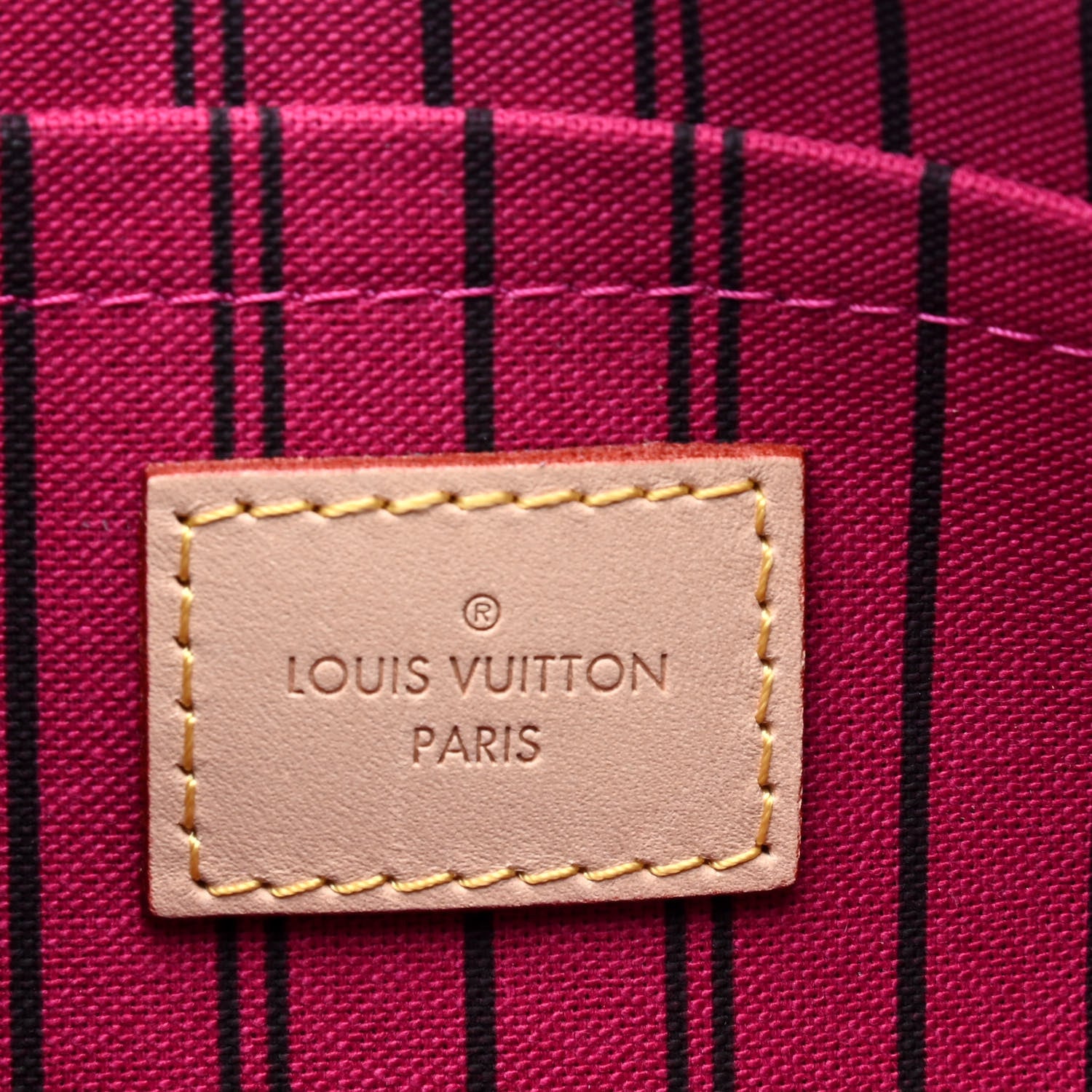 Louis Vuitton Monogram Neverfull MM GM Pochette Pivoine 4 of 5