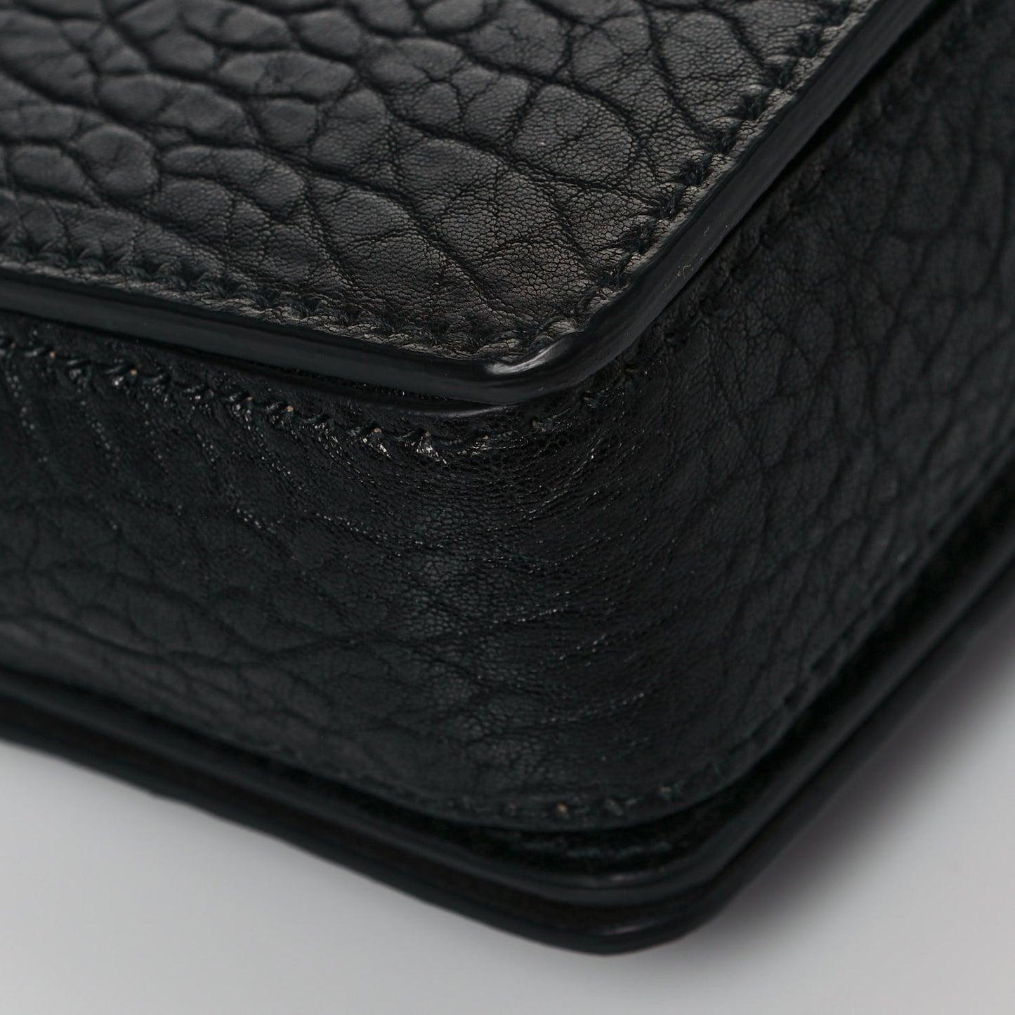 Canyon Grained Lambskin Dio(r)evolution Flap Bag Black