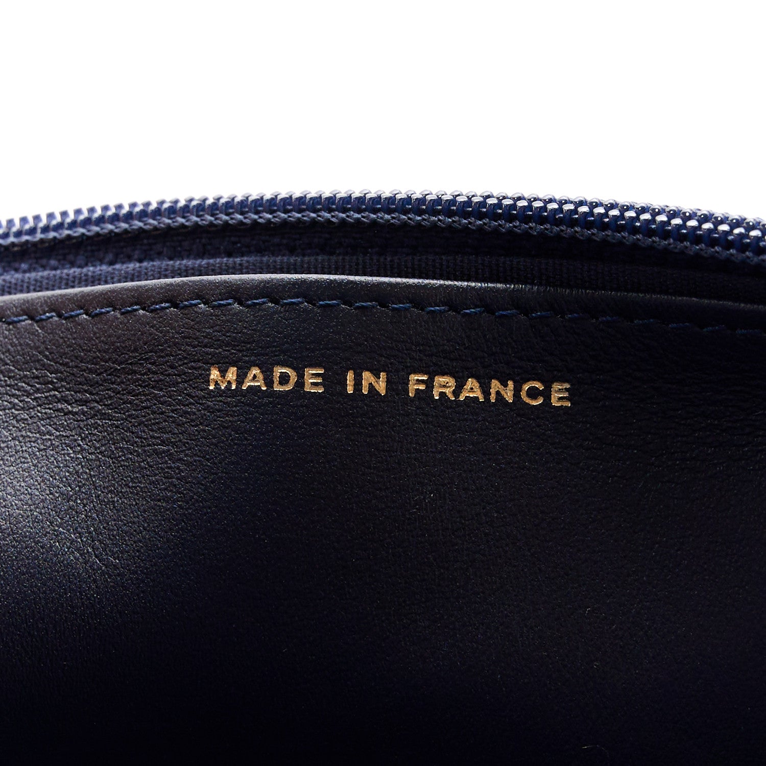 Chanel Lambskin Quilted Boy Wallet On Chain WOC Navy 7 of 12