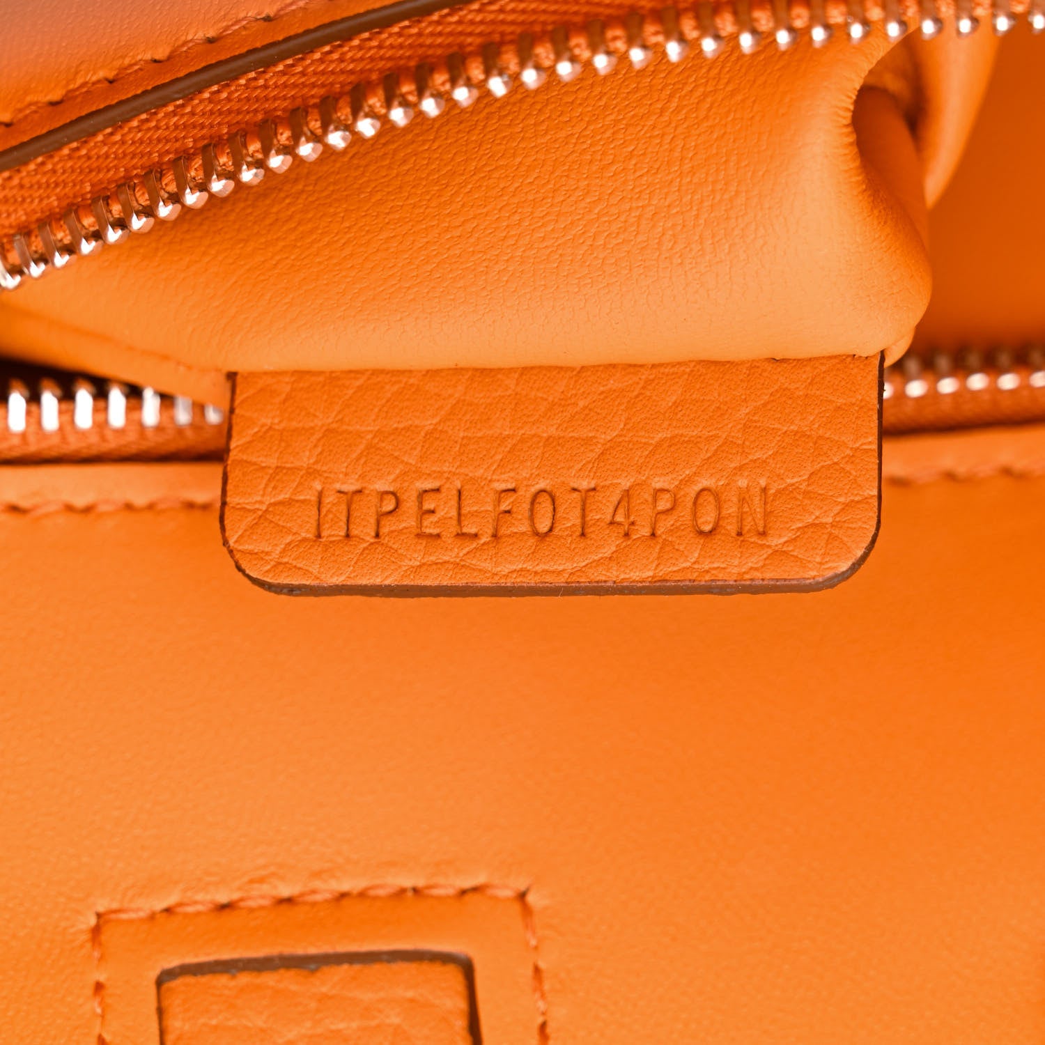 Burberry Grainy Calfskin Mini Frances Tote Orange 7 of 10