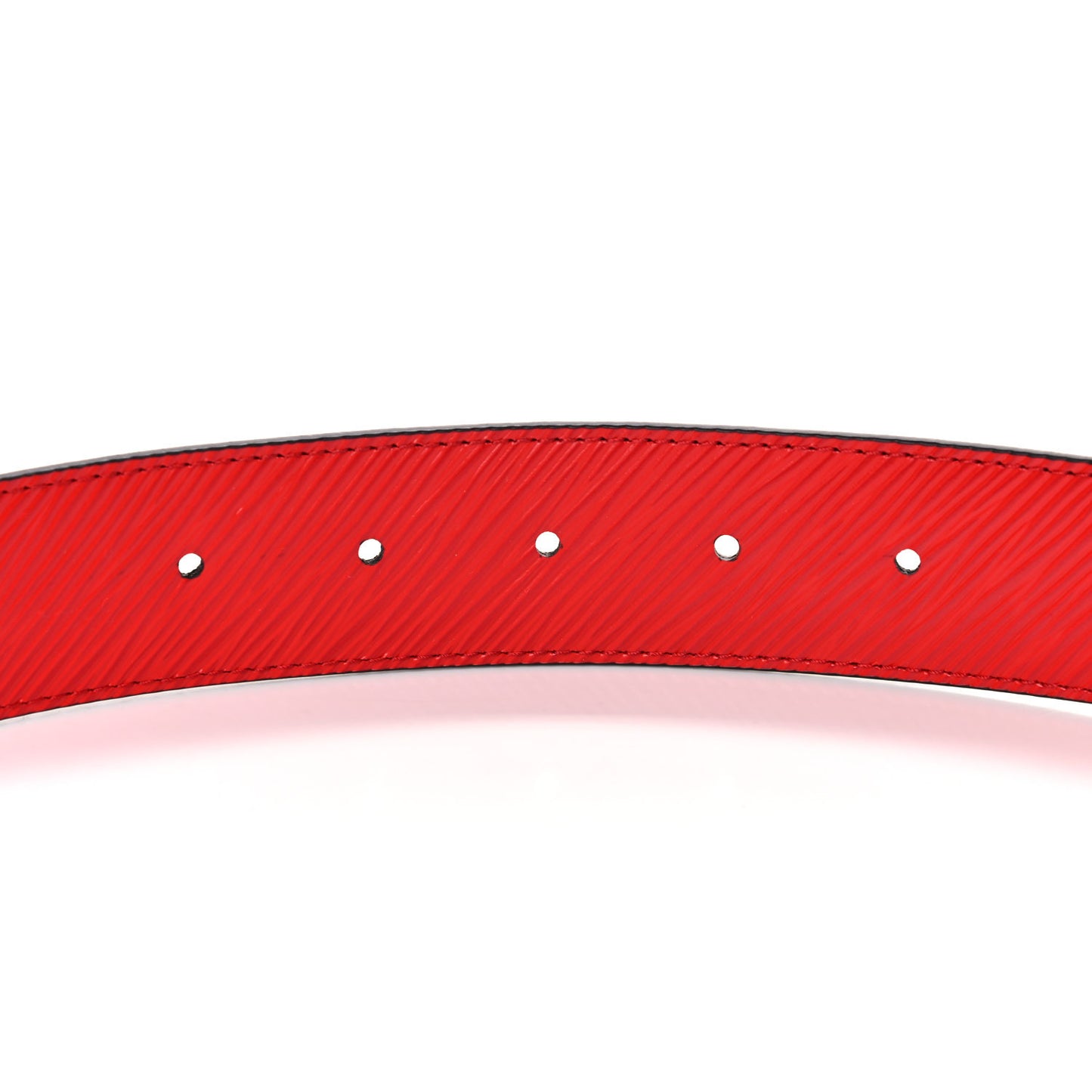 Monogram Epi 35mm LV Circle Reversible Belt 90 36 Coquelicot
