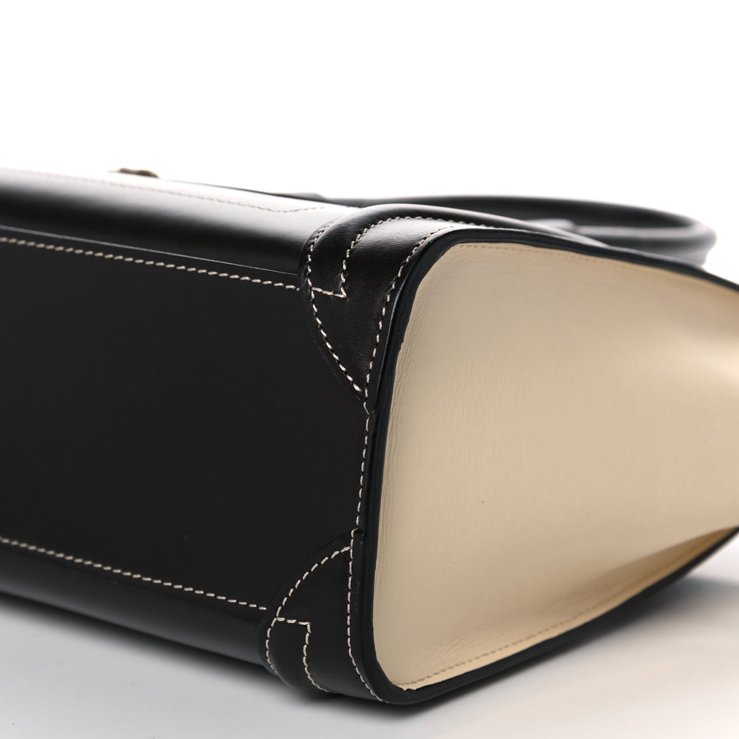 Satin Calfskin Nano Tri-Color Luggage Light Emerald