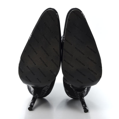 Balenciaga Spandex Losange Monogram 110mm Booties 39 Gris Black 6 of 8