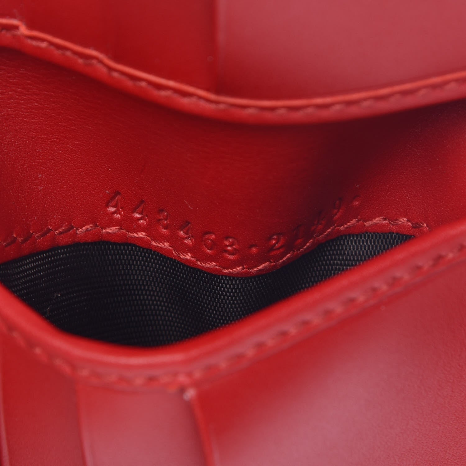 Gucci Calfskin GucciGhost Hamlet Skull Wallet Hibiscus Red 7 of 8