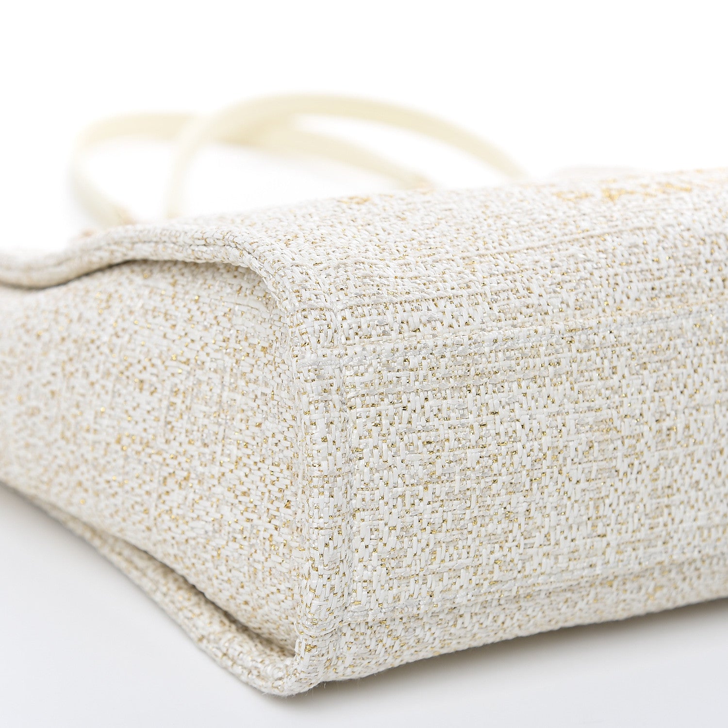 Chanel Canvas Mini Deauville Tote Ivory 8 of 11