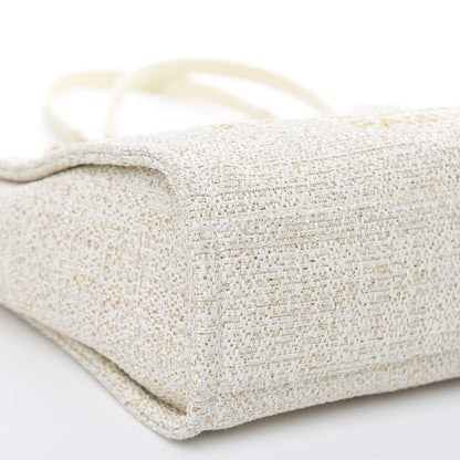 Chanel Canvas Mini Deauville Tote Ivory 8 of 11