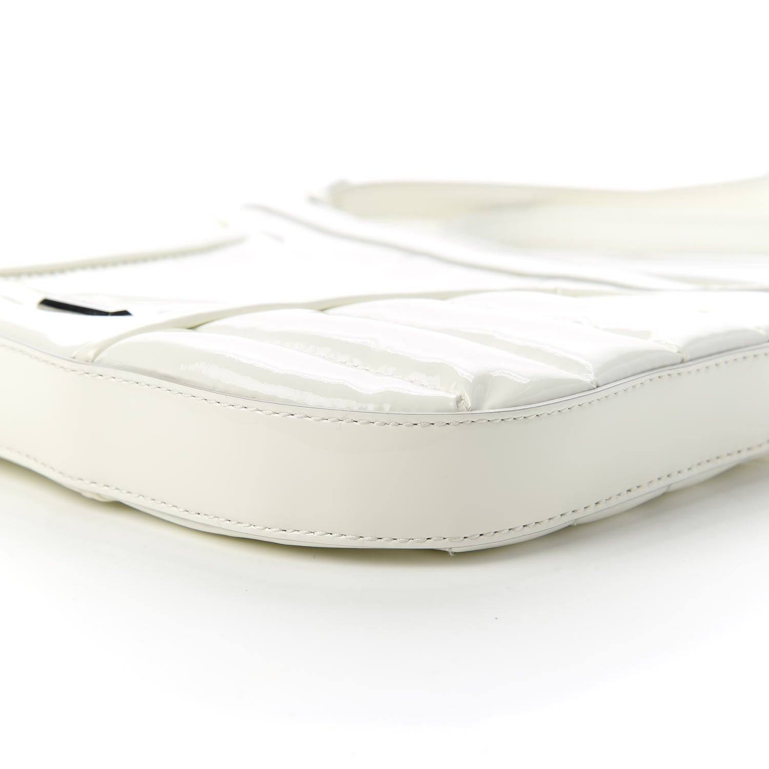 Burberry Patent Calfskin Crossbody Bag White 7 of 11