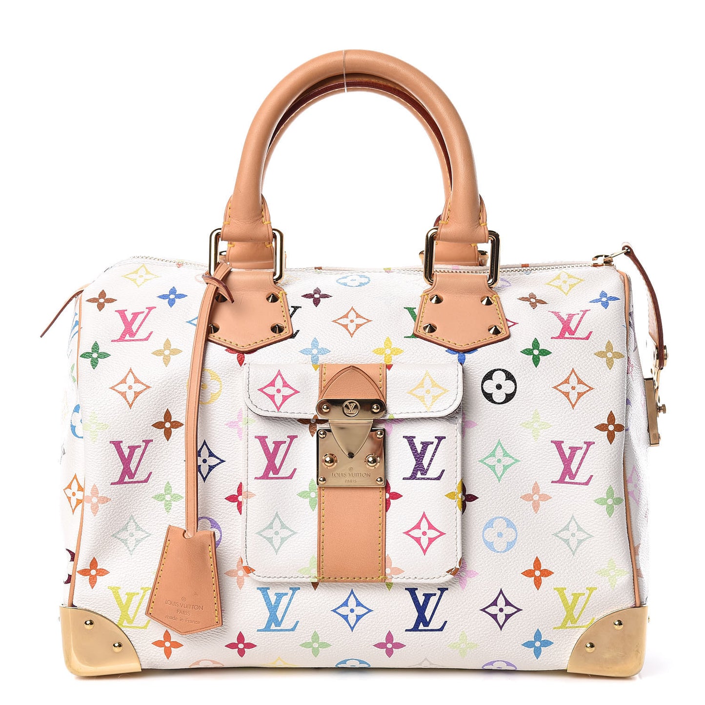 Monogram Multicolor Speedy 30 White