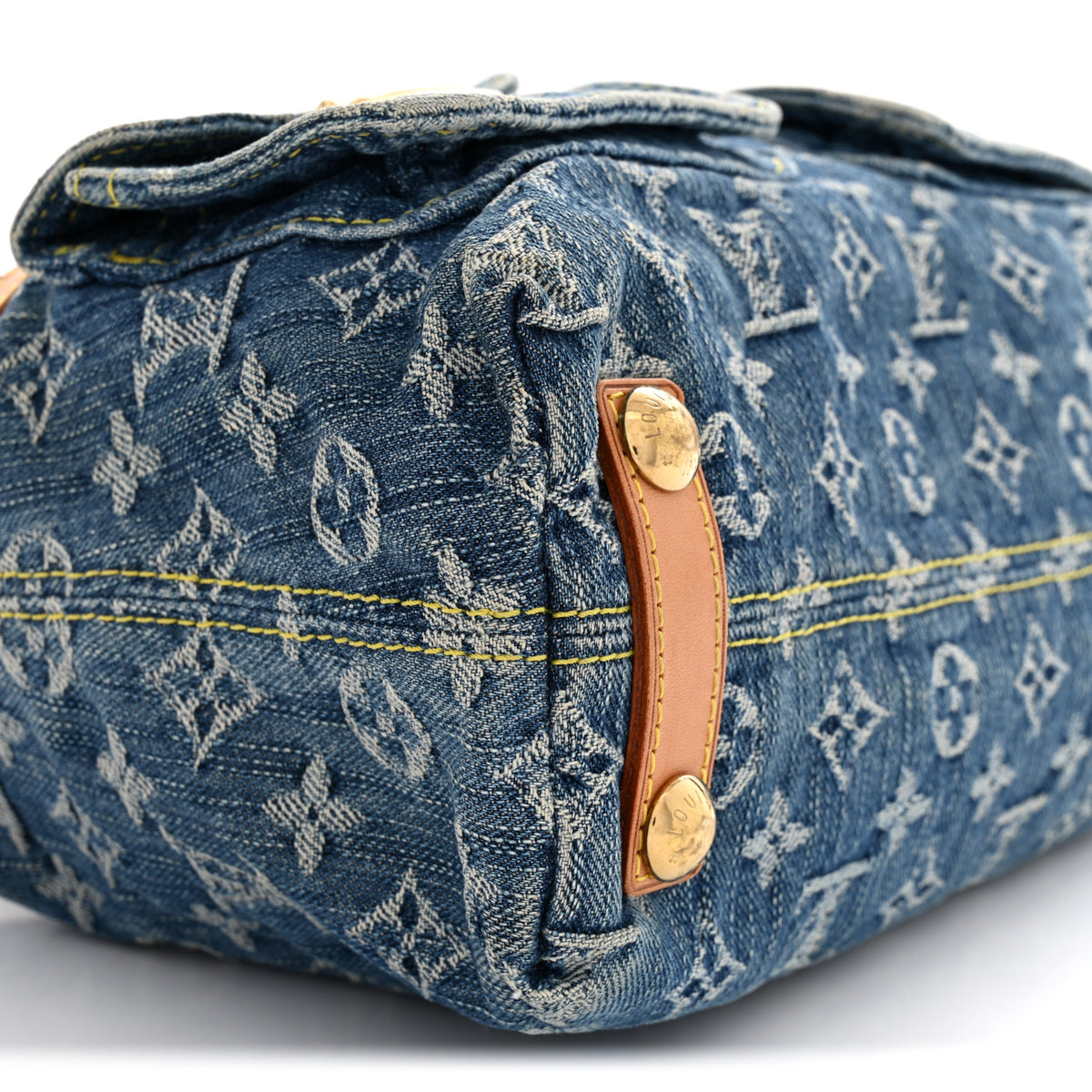 Monogram Denim Baggy PM Blue