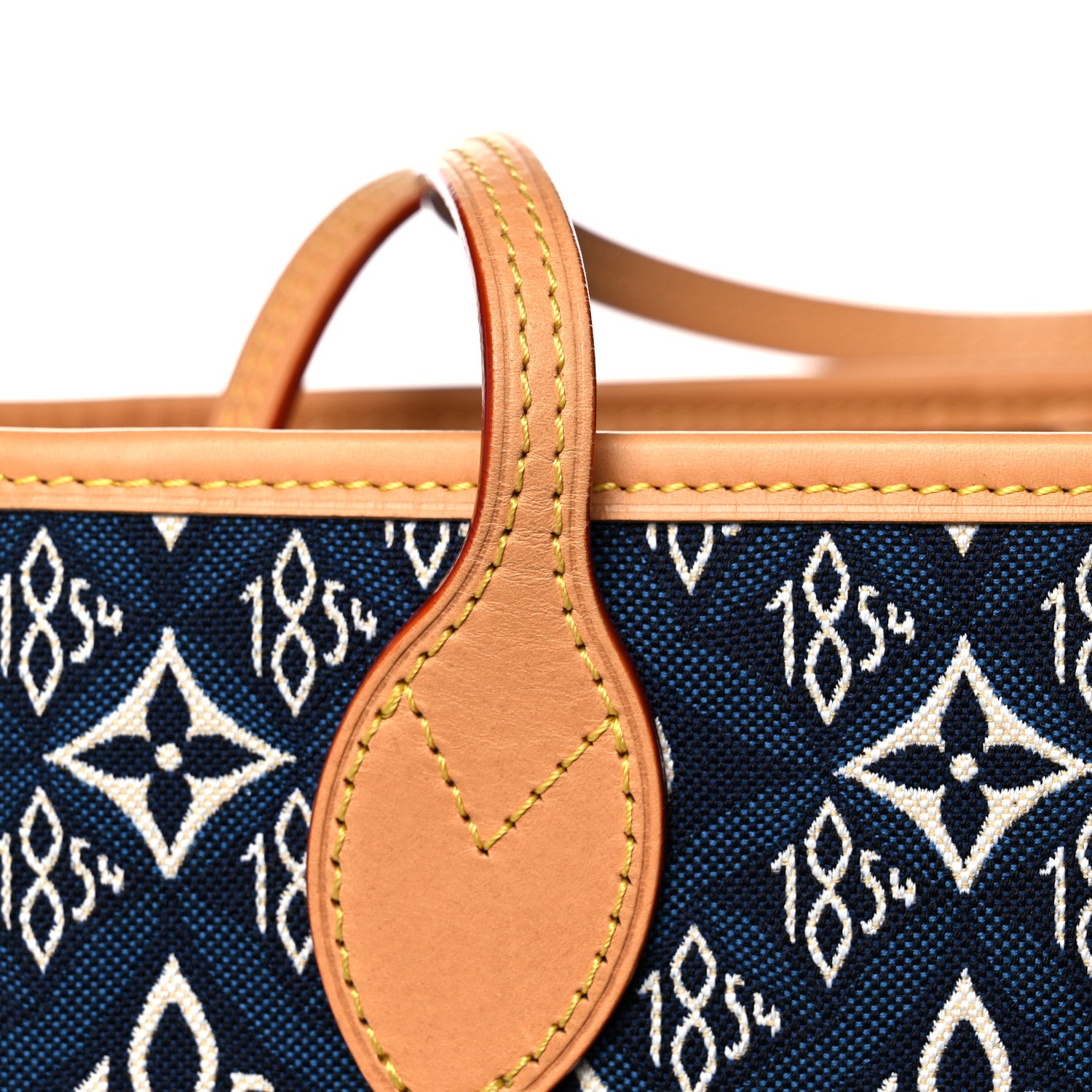 Louis Vuitton Jacquard Since 1854 Neverfull MM Blue 10 of 10