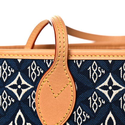 Louis Vuitton Jacquard Since 1854 Neverfull MM Blue 10 of 10