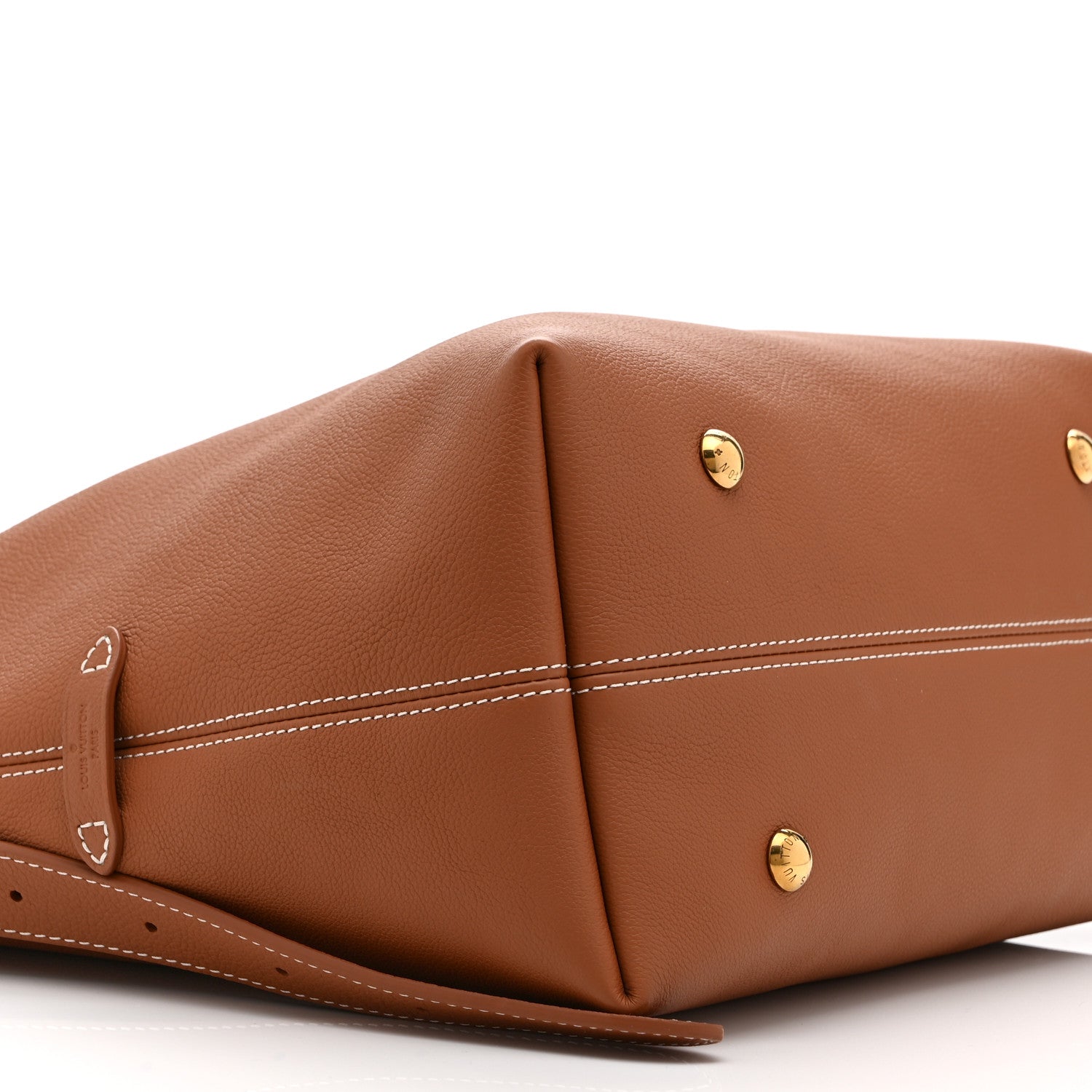 Louis Vuitton Grained Calfskin Low Key Hobo MM Cognac 8 of 10
