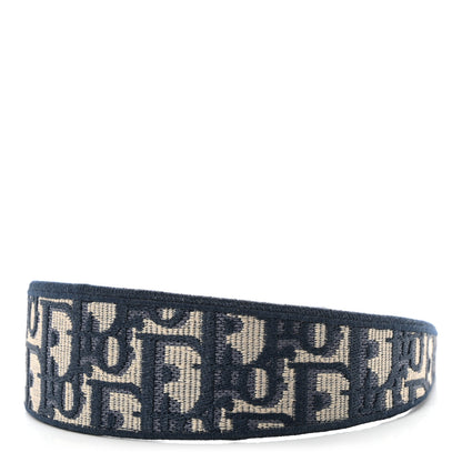 Christian Dior Oblique Headband Blue 1 of 9