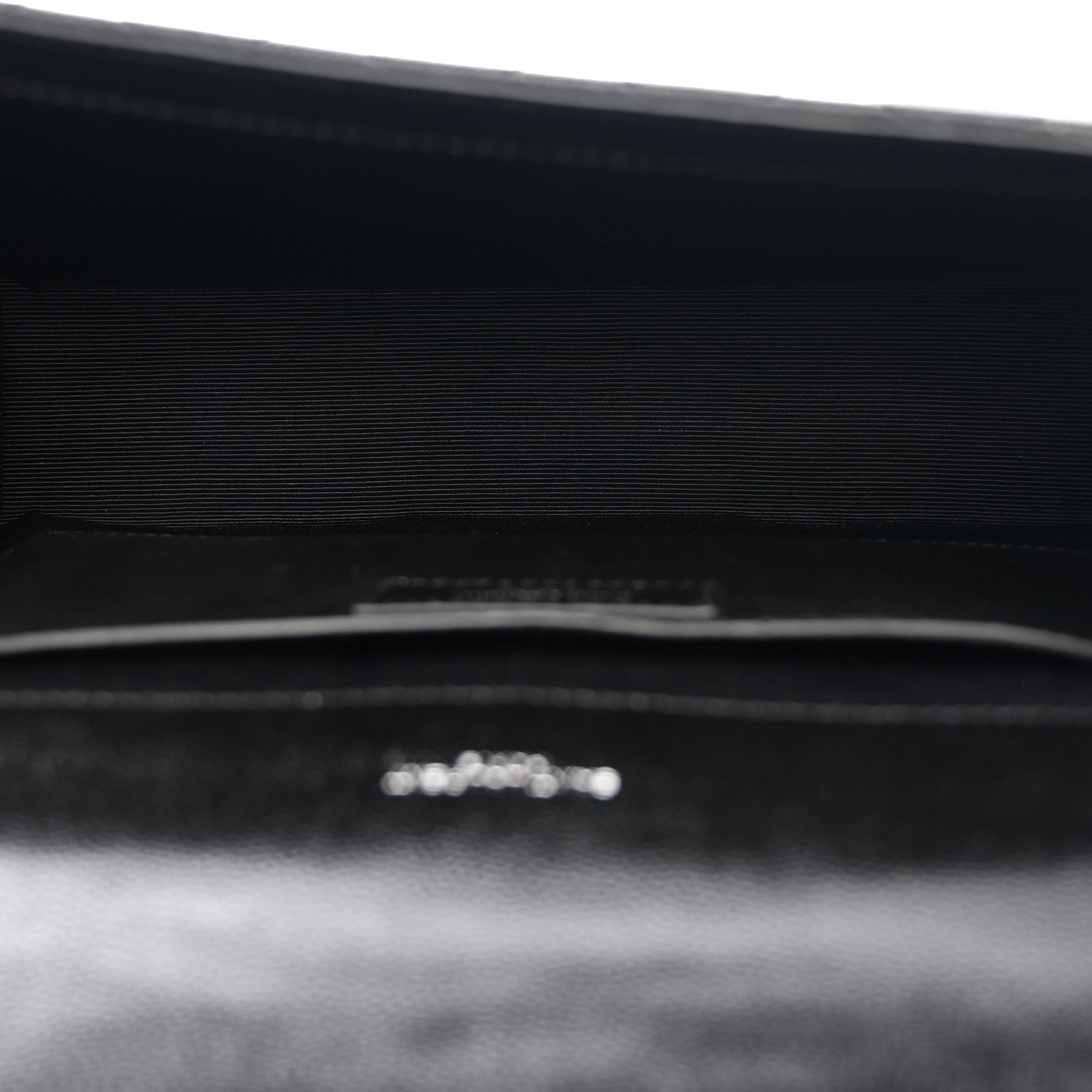 Saint Laurent Grain De Poudre Textured Mixed Matelasse Triquilt Medium Monogram Satchel Black 5 of 10