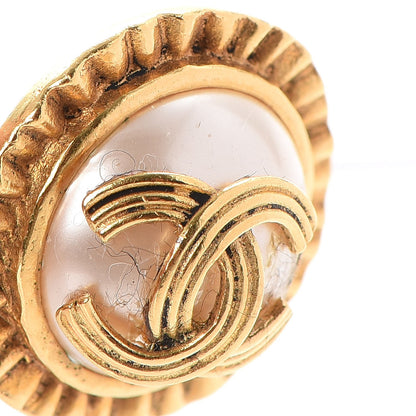 Chanel Pearl CC Clip On Earrings Gold 5 of 12