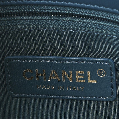 Chanel Shearling Lambskin Small Coco Handle Flap Blue 6 of 11