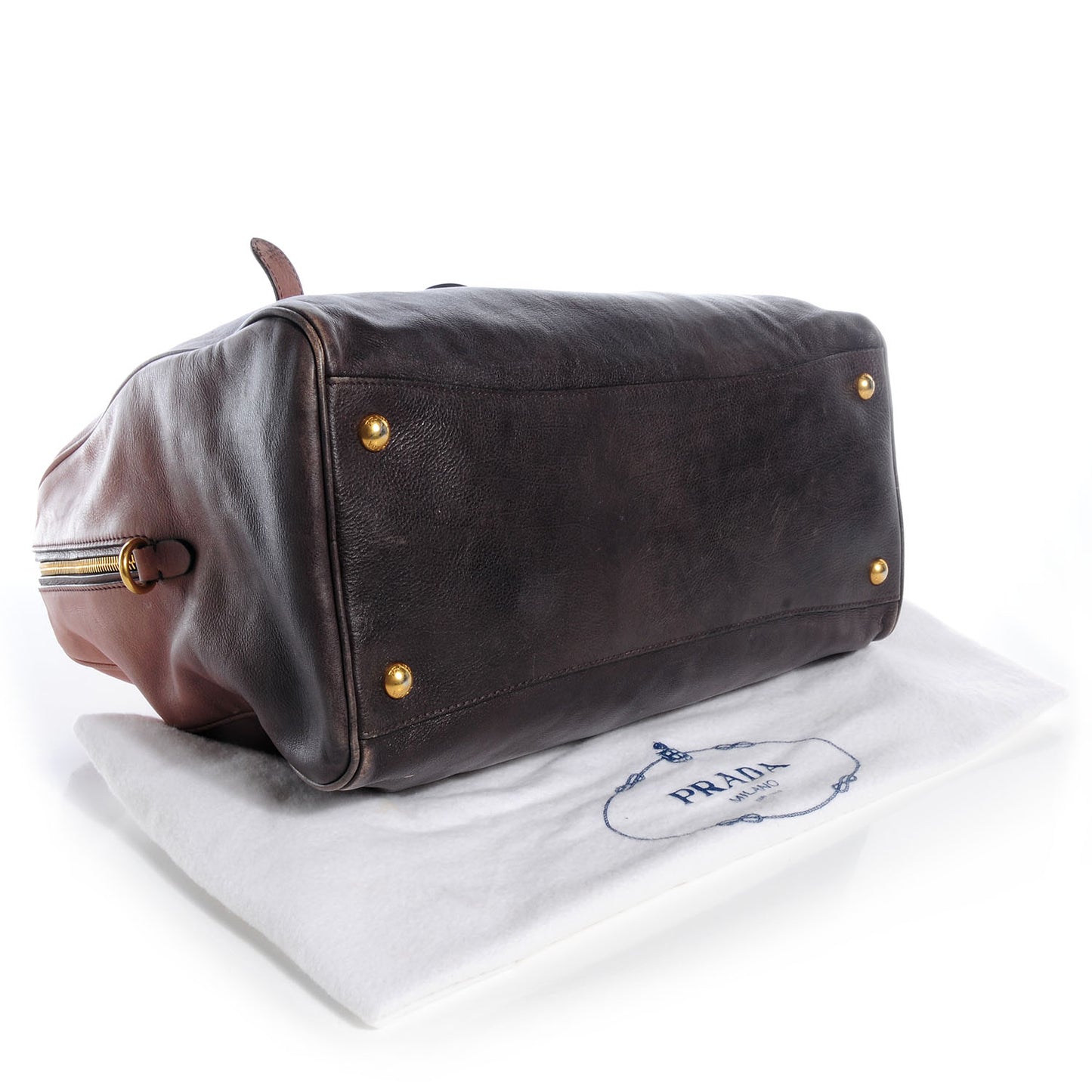Glace Calfskin Bowler Ardesia Fumo