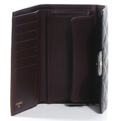 Chanel Caviar Quilted Large Flap Wallet Black 6 of 9