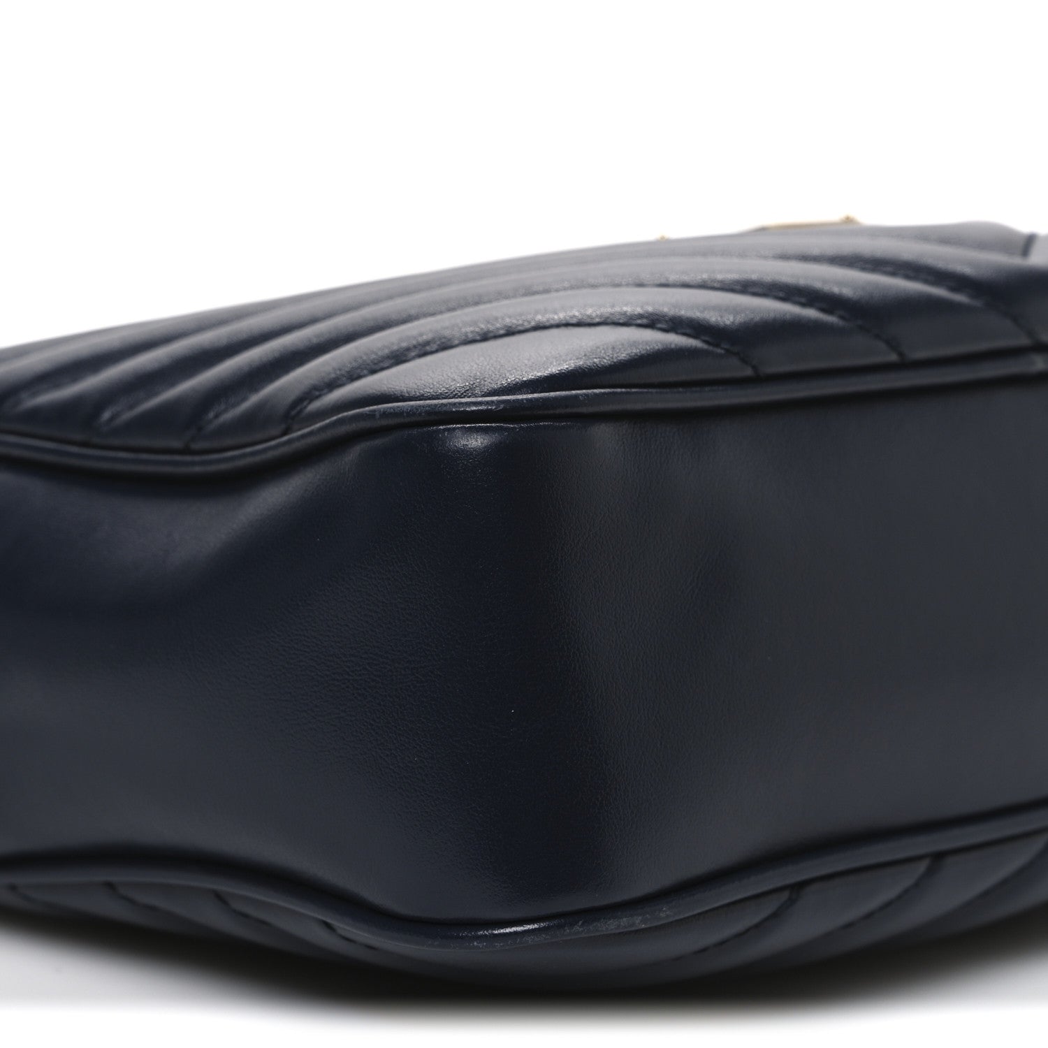 Saint Laurent Calfskin Matelasse Monogram Lou Camera Bag Deep Marine 9 of 12