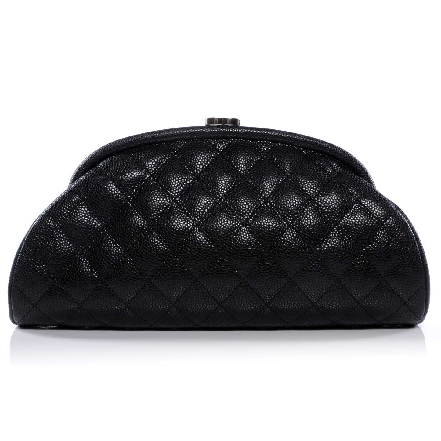 Caviar Quilted Timeless Clutch Black