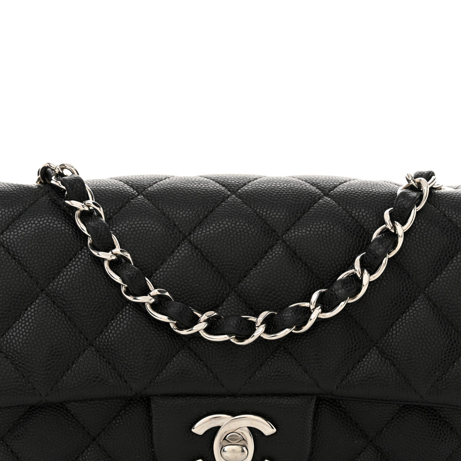 Chanel Caviar Quilted Mini Rectangular Flap Black 8 of 12