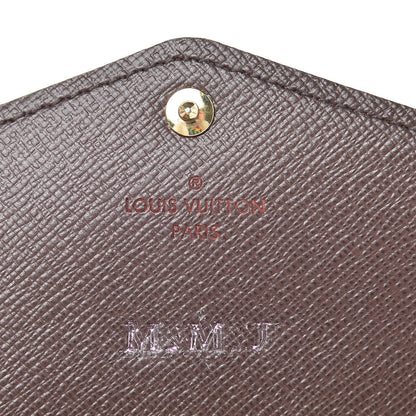 Louis Vuitton Damier Ebene Sarah Wallet NM 6 of 14