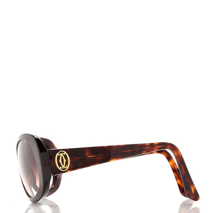 Cartier Tortoise Shell Janis Sunglasses 2 of 8