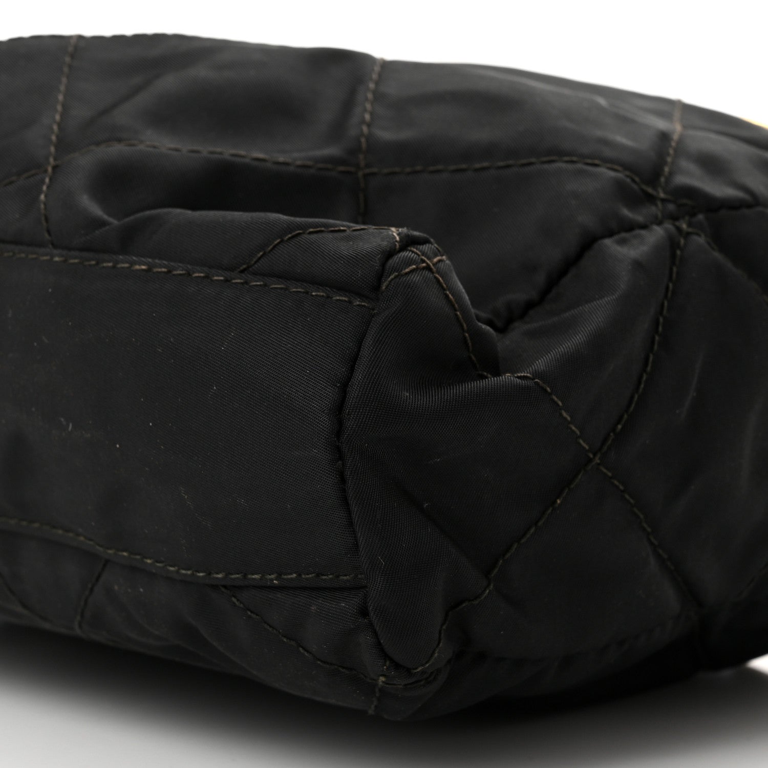 Prada Nylon Tessuto Impuntu Quilted Shoulder Bag Black 8 of 8