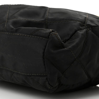Prada Nylon Tessuto Impuntu Quilted Shoulder Bag Black 8 of 8