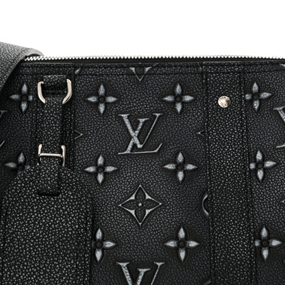 Louis Vuitton Cowhide Faded Monogram City Keepall Charcoal 7 of 9