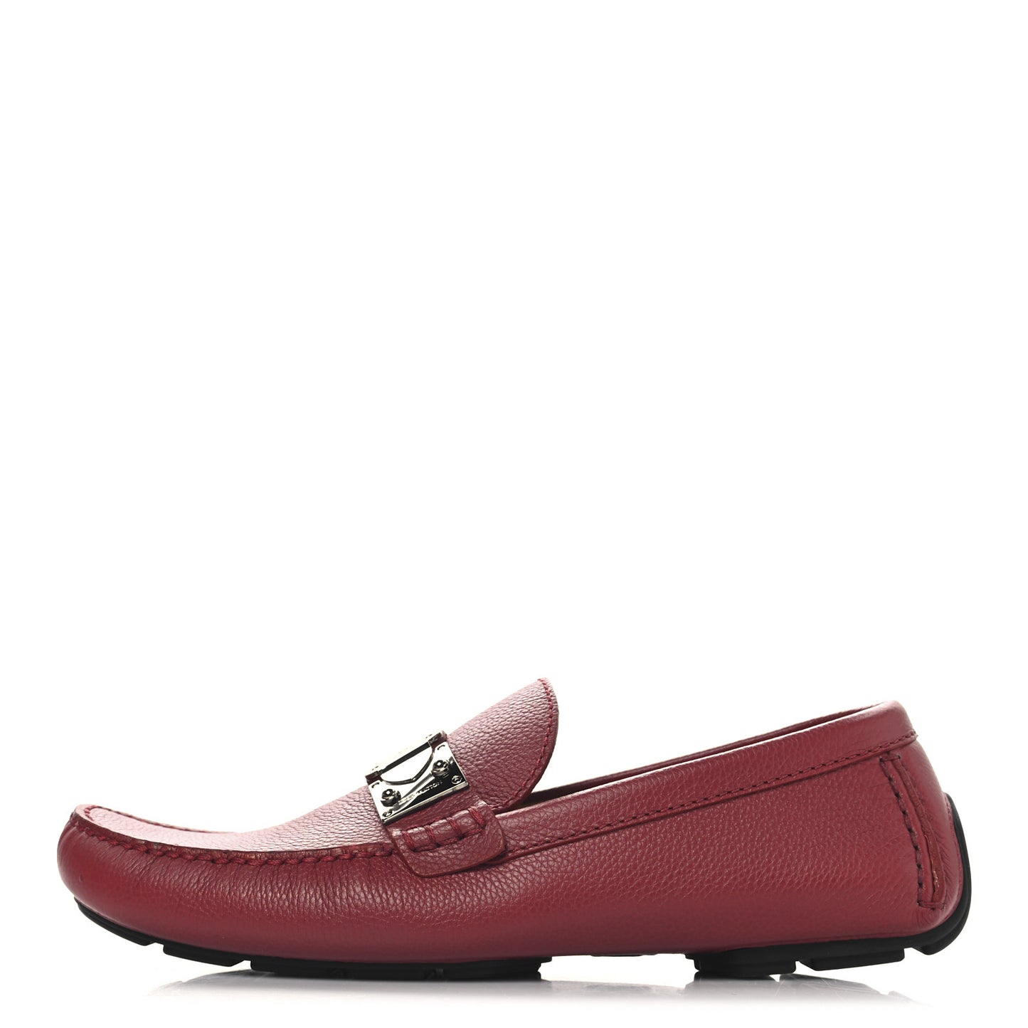 Calfskin Racetrack Moccasin Loafers 10 Rouge