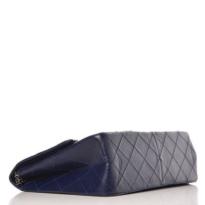 Chanel Aged Calfskin Quilted 2.55 Reissue 227 Flap Navy Blue 4 of 7