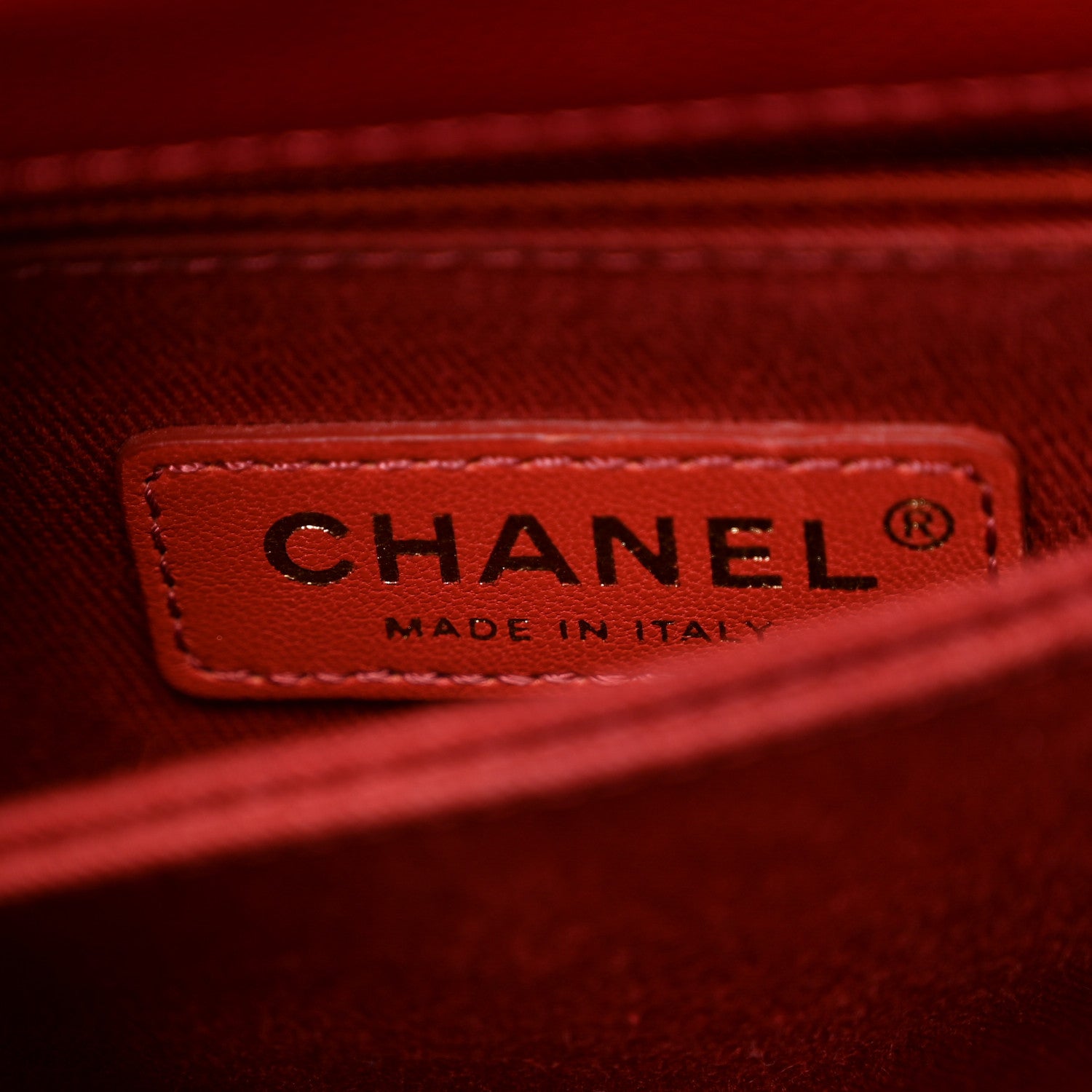 Chanel Caviar Quilted Mini Coco Handle Flap Red 6 of 10