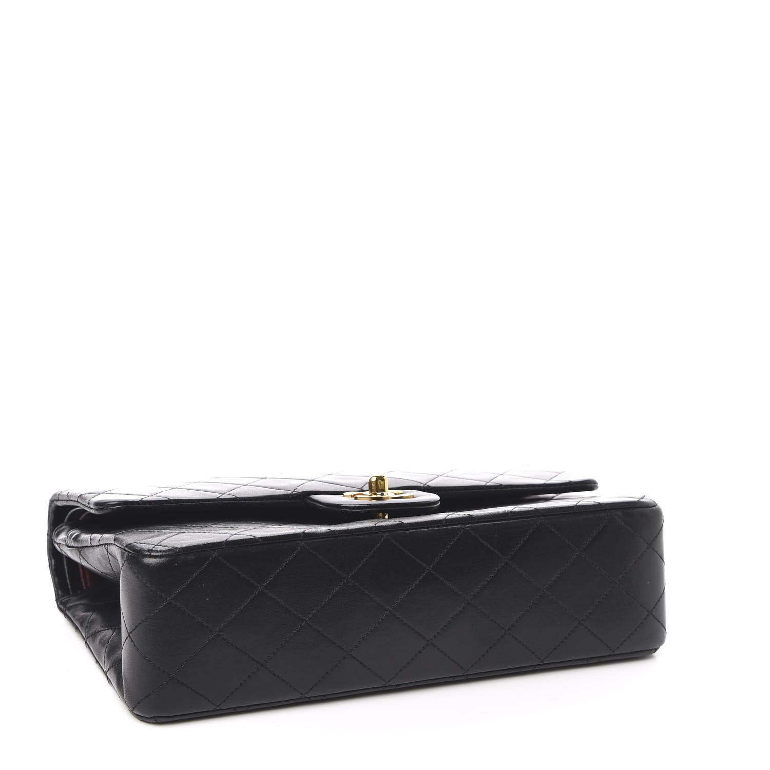 Chanel Lambskin Quilted Medium Double Flap Black 4 of 13