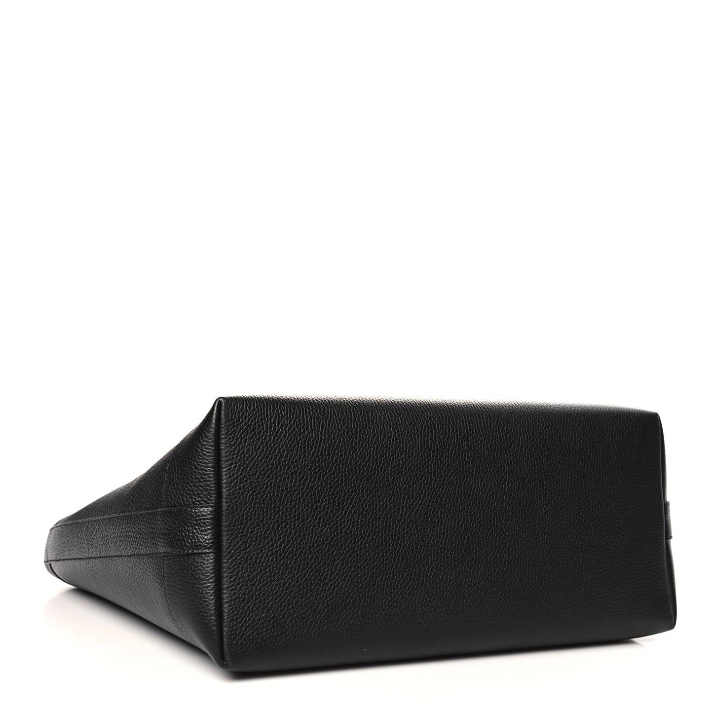 Grainy Calfskin Medium London Tote Bag Black