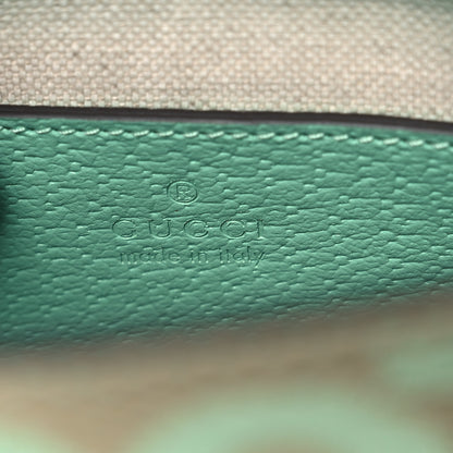 Gucci Monogram Jumbo GG Textured Dollar Calfskin Mini Tote Bag Pepperlight Mint 6 of 10