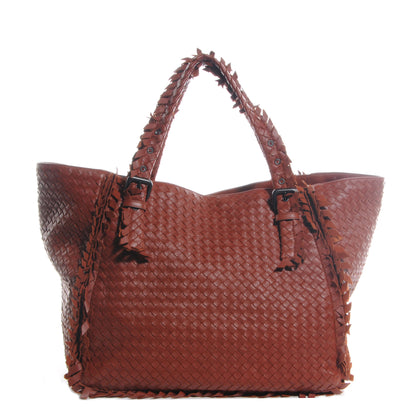 Bottega Veneta Nappa Intrecciato Large Fringe Tote Rust 1 of 8