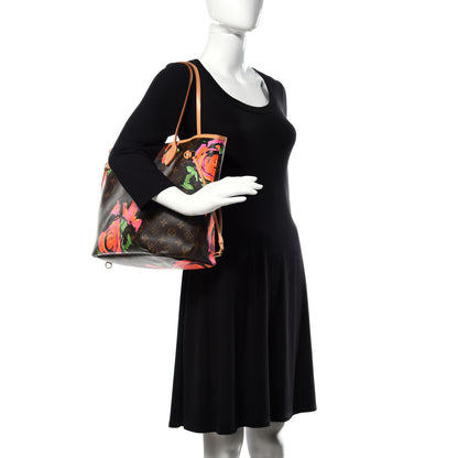 Louis Vuitton Monogram Roses Neverfull MM 2 of 11