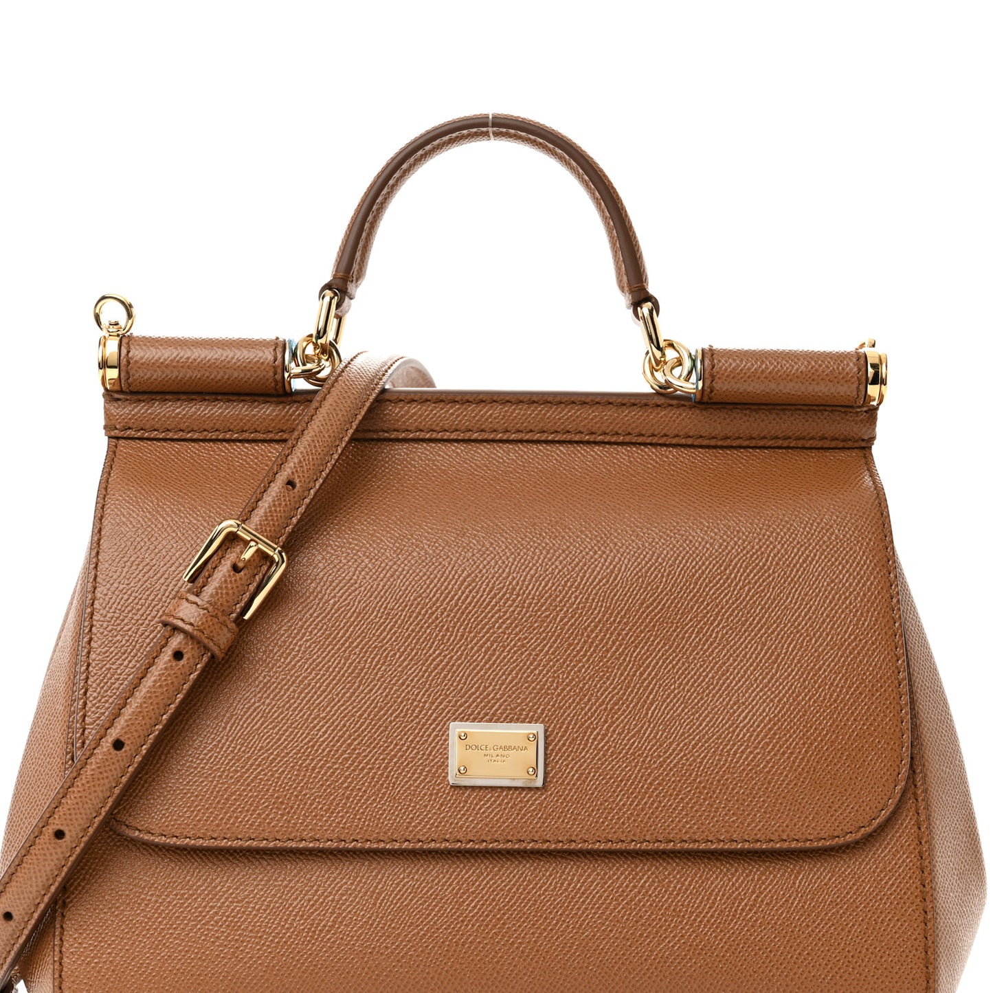 Dauphine Medium Miss Sicily Satchel Caramello