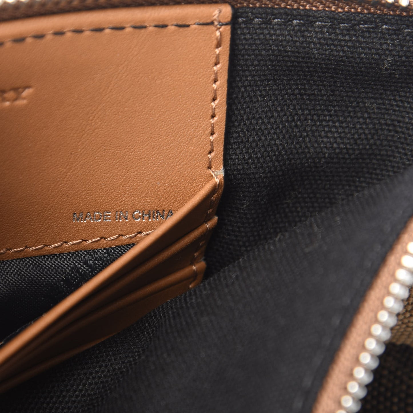 Mega Check Peyton Crossbody Clutch Bag Saddle Brown