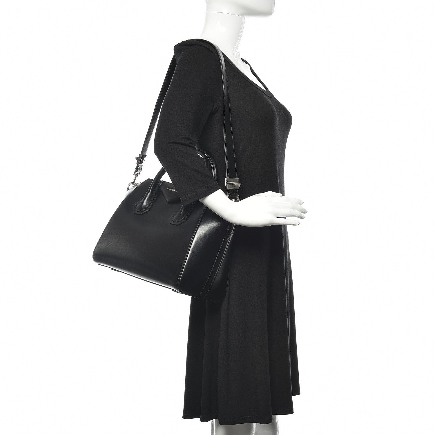 Givenchy Shiny Lord Calfskin Small Antigona Black 2 of 14