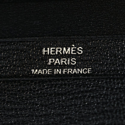 Hermes Chevre Mysore Mini Bearn Wallet Black 6 of 9