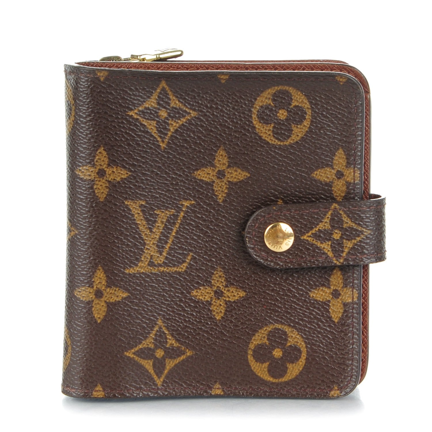 Louis Vuitton Monogram Compact Zippe Zipped Wallet 1 of 8
