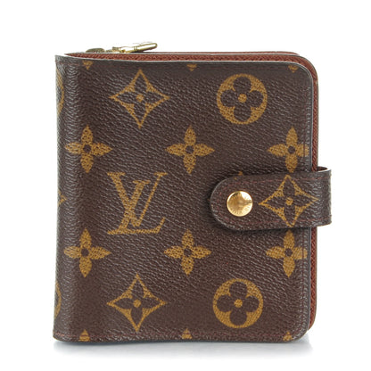 Louis Vuitton Monogram Compact Zippe Zipped Wallet 1 of 8