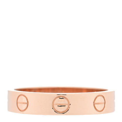 Cartier 18K Pink Gold 3.5mm LOVE Wedding Band Ring 50 5.25 1 of 5