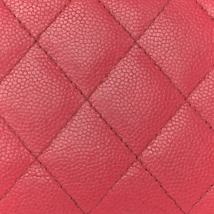 Chanel Caviar Quilted Large Boy Zip Around Wallet Coral 19 of 24