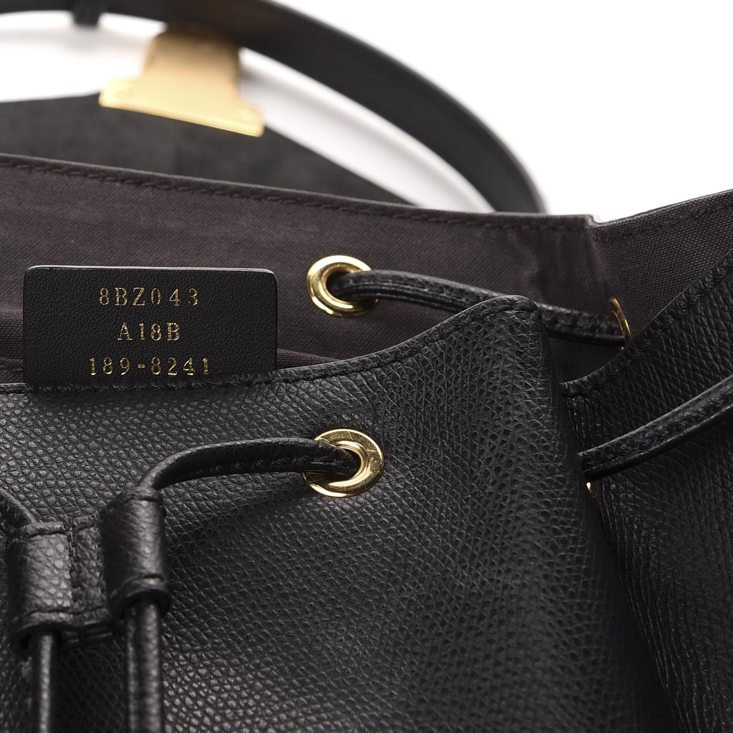 Vitello Cruise F is Fendi Drawstring Backpack Black