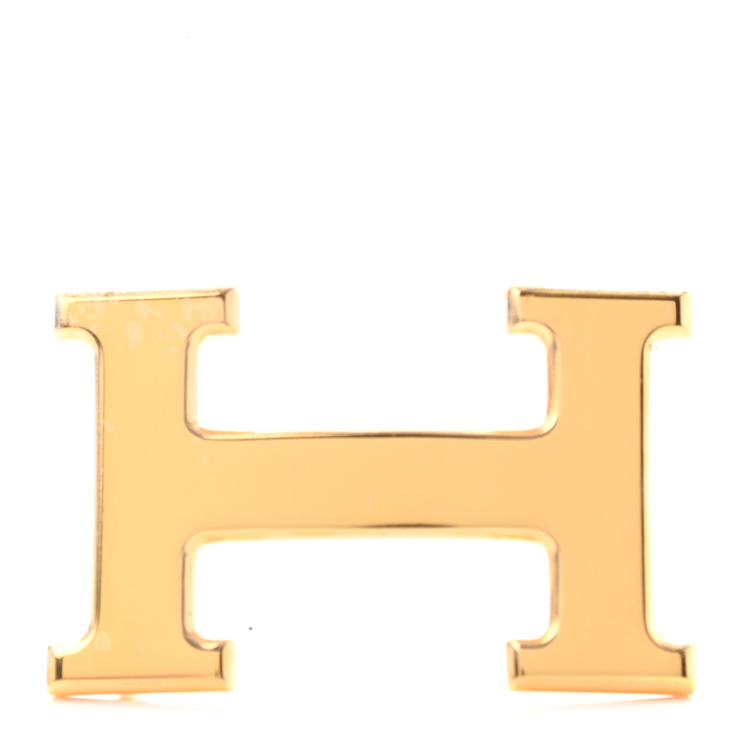 Hermes Polished 32mm H Belt Buckle Gold 1 of 3