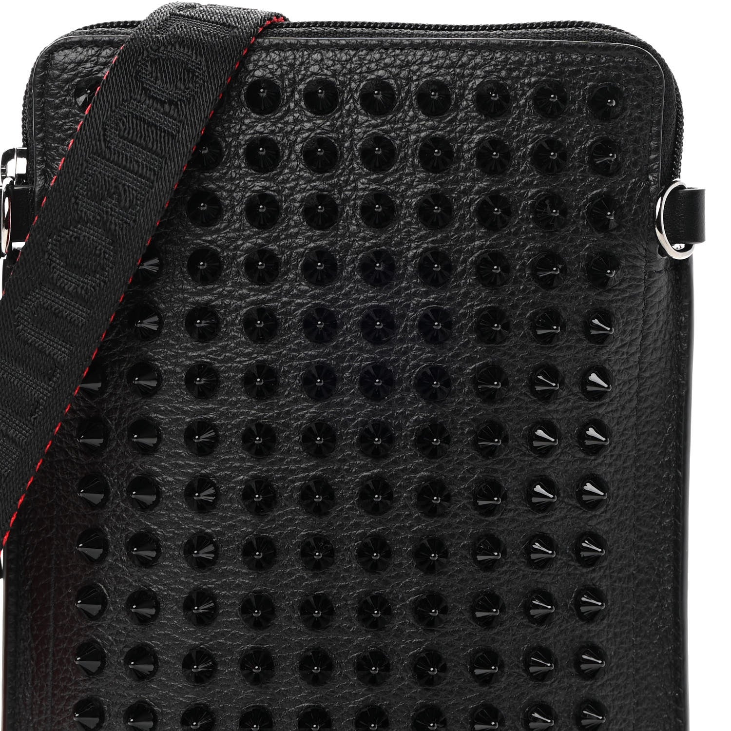 Christian Louboutin Empire Calfskin Spikes Loubilab Clutch Black 7 of 10