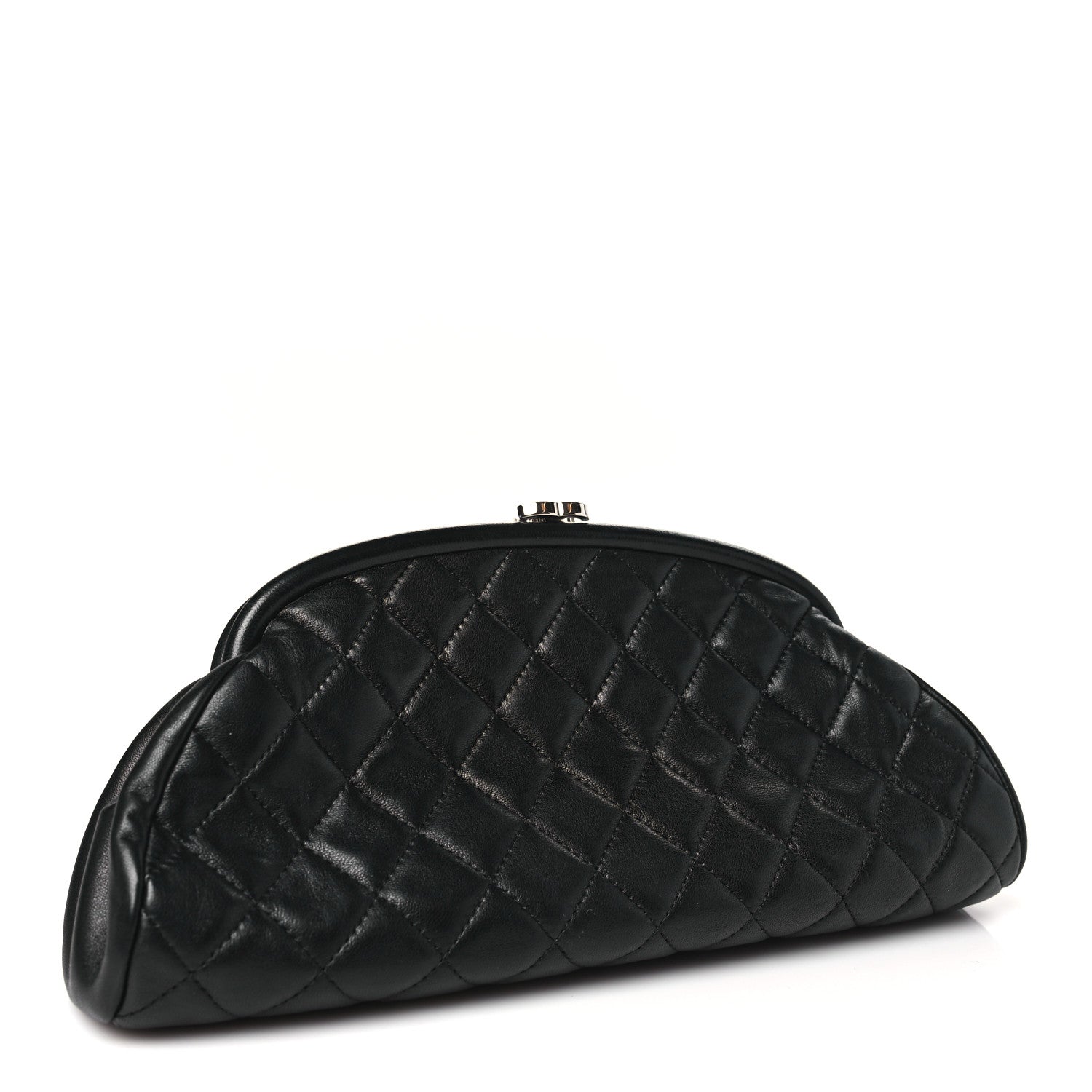 Chanel Lambskin Quilted Timeless Clutch Black 3 of 10